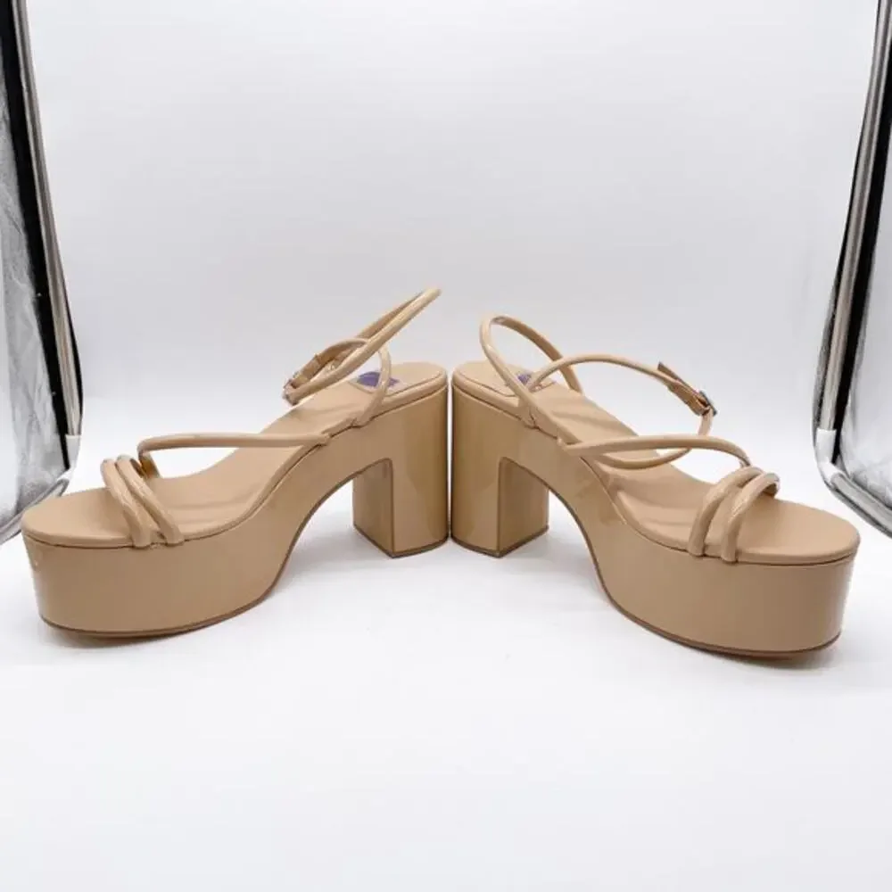 Jeffrey Campbell Women's Mamba Open Toe‎ Platform Ankle Strap Sandal Size 11 - Picture 8 of 9